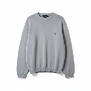 Vintage Chaps Ralph Lauren Knit Sweater Jumper Gray Cotton XXL TTG Crew Neck